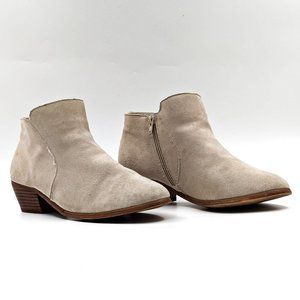 Free People X Ecote Women Low Western Cream Suede ankle Boots size 10